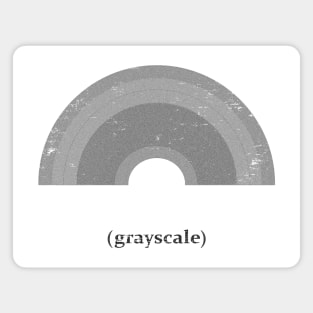 grayscale rainbow (monochrome) Magnet